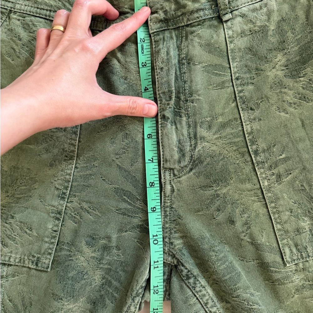 Pilcro green palm The Wonderer Women's Pants - Picture 7 of 8